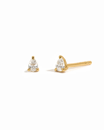 2x3mm Pear Studs (Multiple Sizes Available)