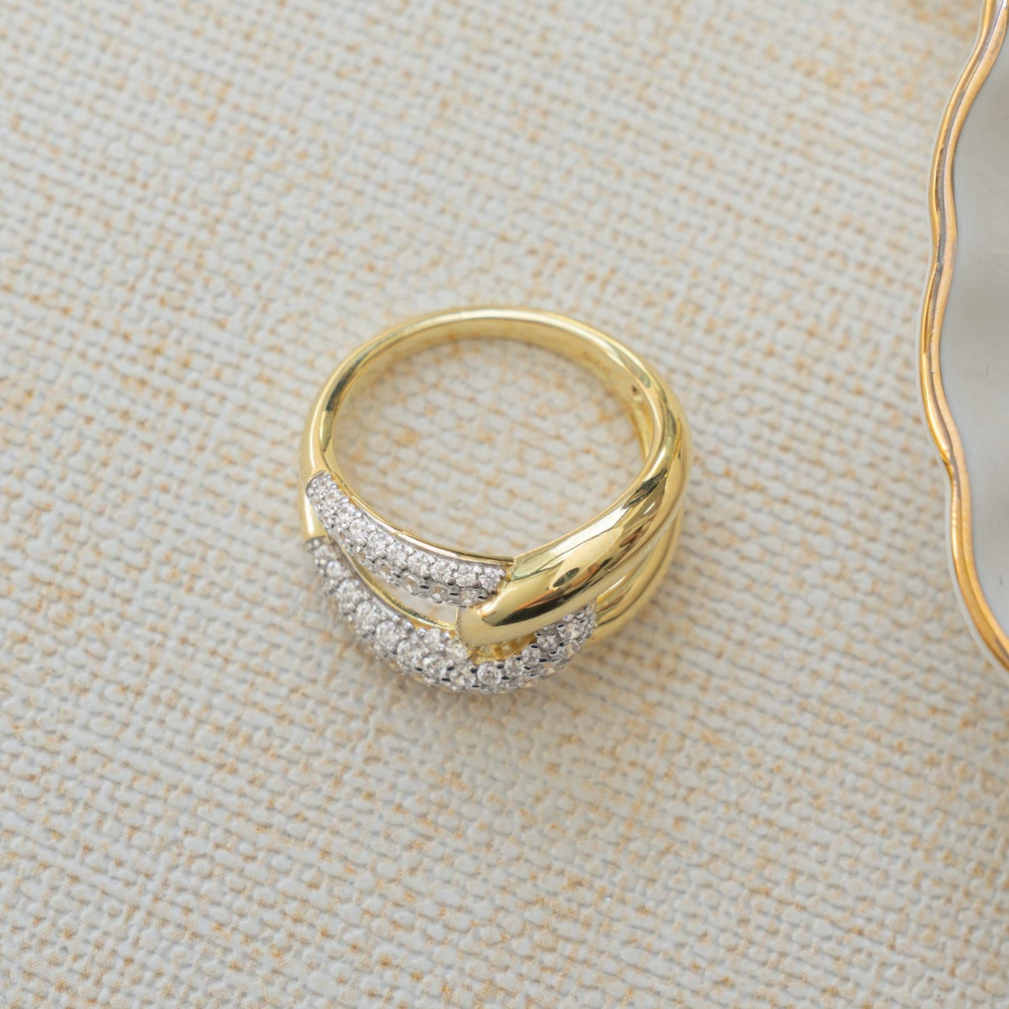 Mixed Metal Loop Ring