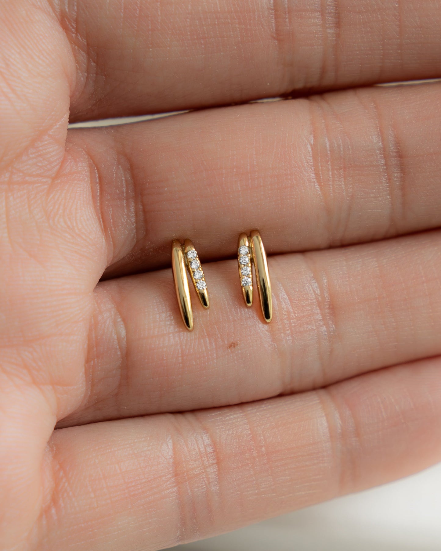 Dainty Double Line Studs