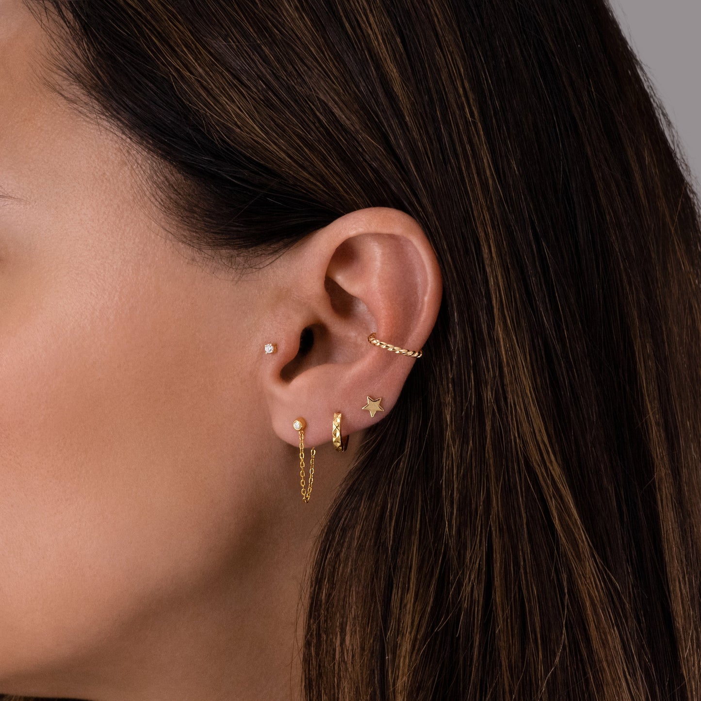 Chain Stud Earrings
