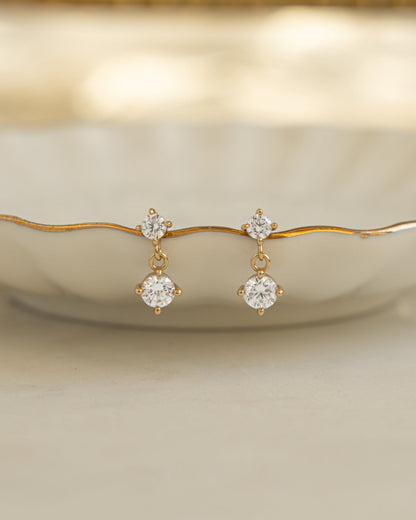CZ Charm Studs