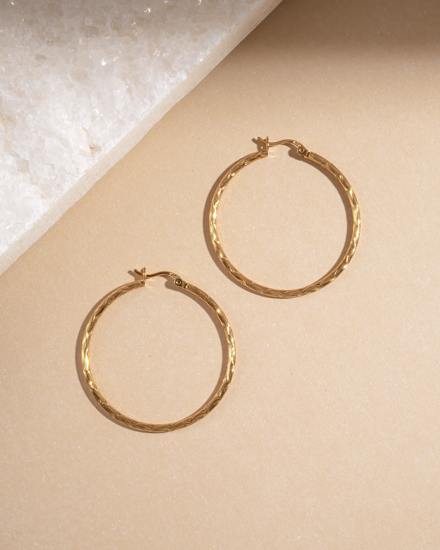 40mm Textured Hoops