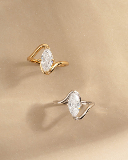 Marquise Swirl Ring