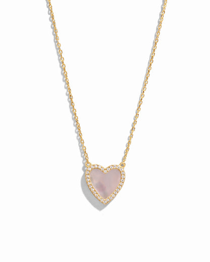 Mother of Pearl Heart Necklace