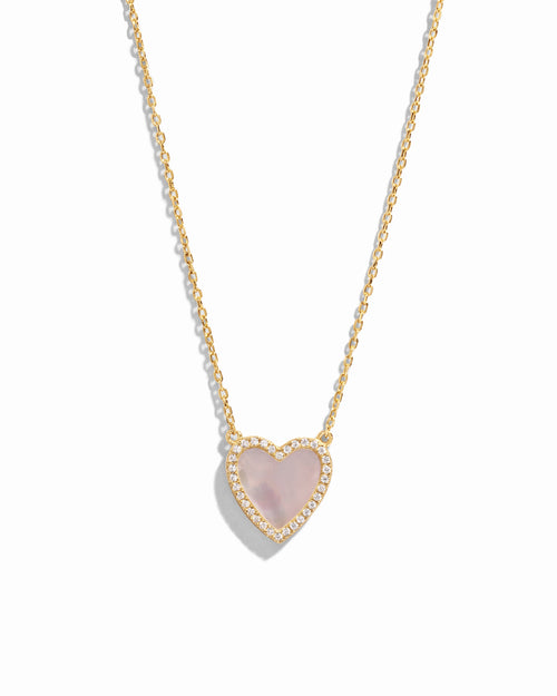 Mother of Pearl Heart Necklace