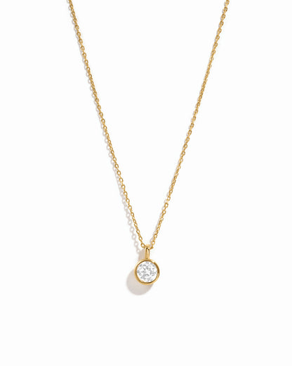 Round Bezel Necklace