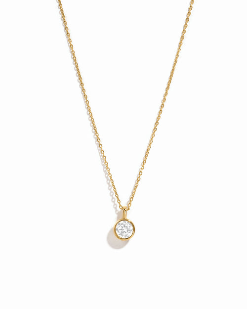 Round Bezel Necklace