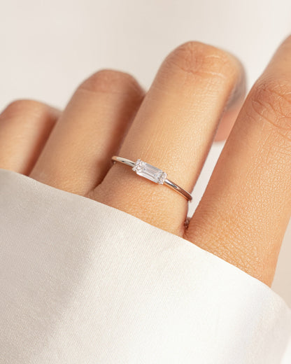 Diamond Simple Baguette Ring