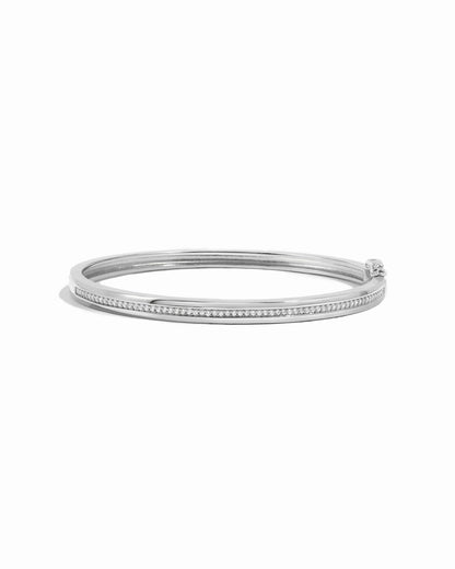Striped Pavé Diamond Bangle