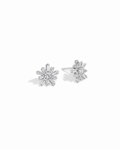 Baguette Flower Studs