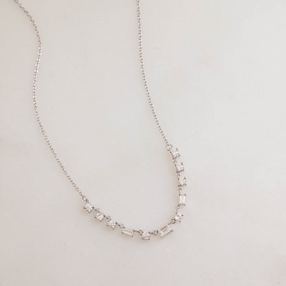 Baguette Line Necklace