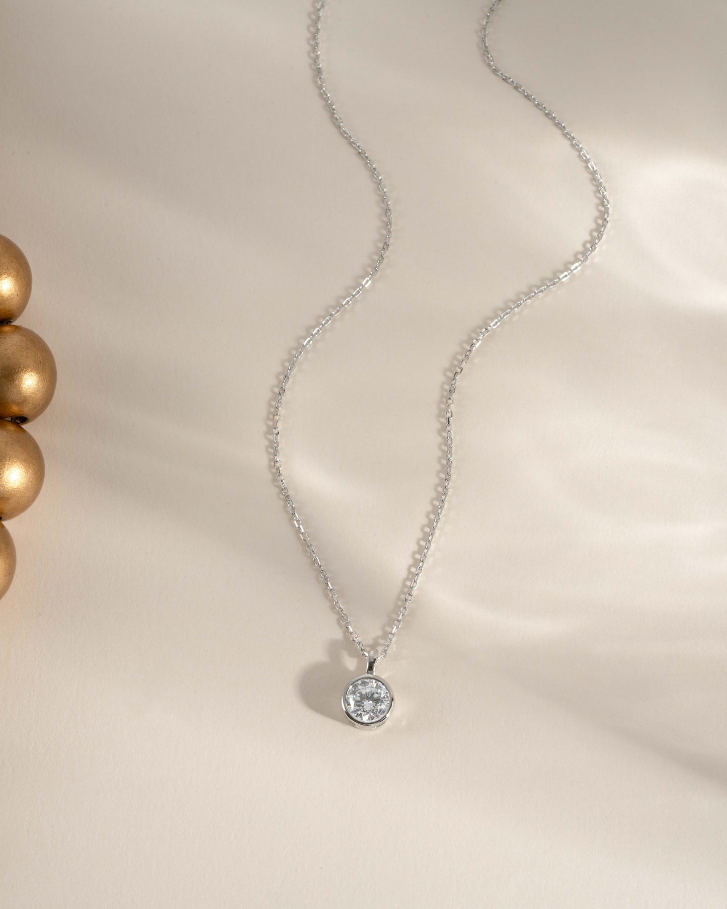 Round Bezel Necklace