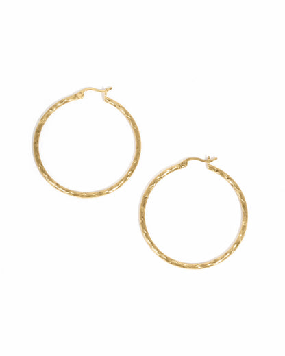 40mm Textured Hoops