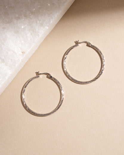 40mm Textured Hoops