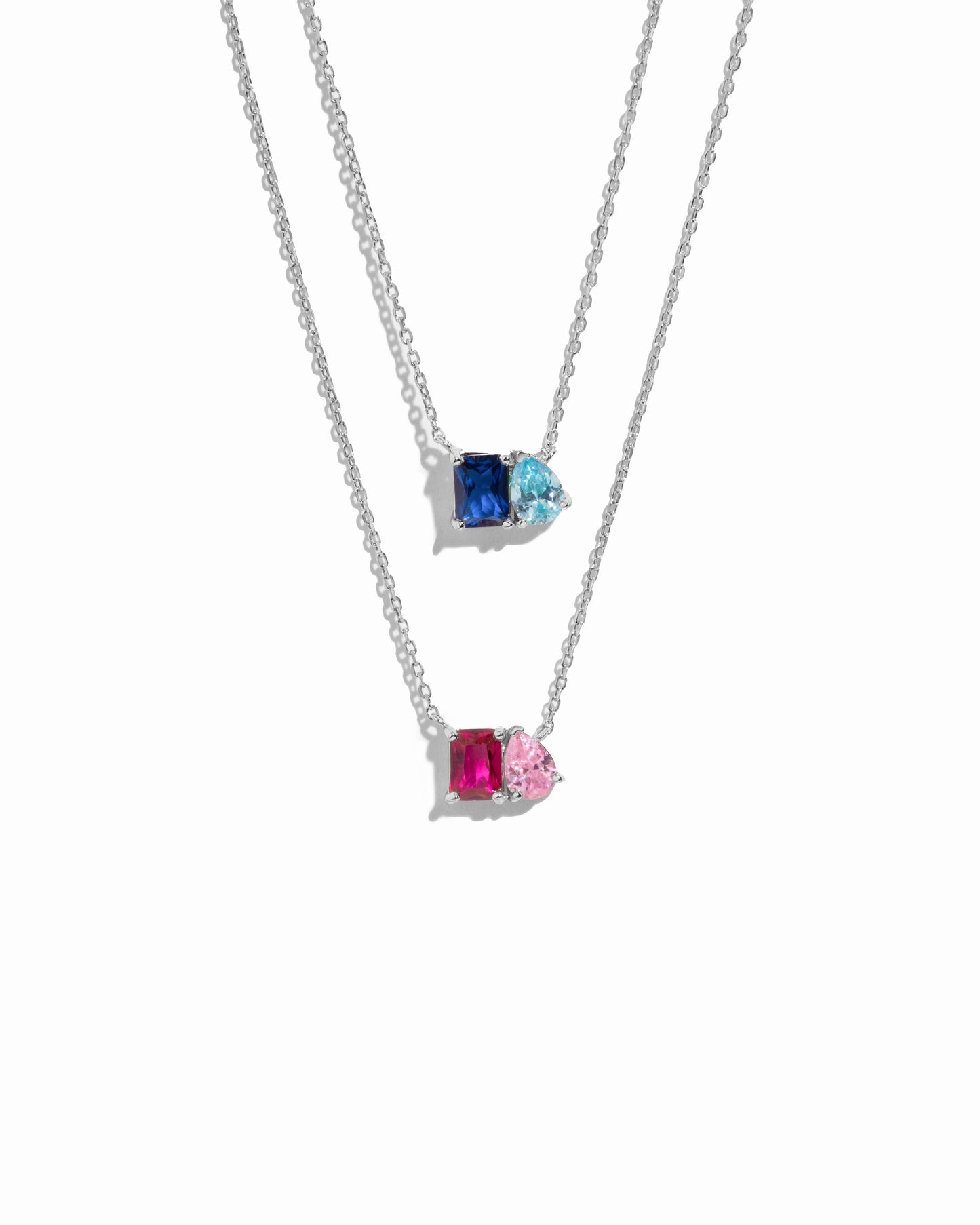 Custom Toi Et Moi Birthstone Necklace