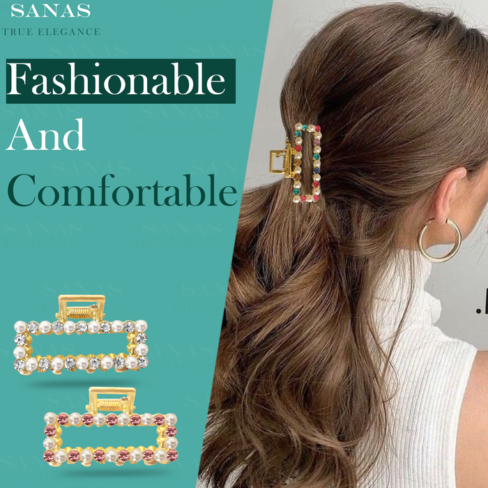 Decorative rhinestone hair clips hair accessories for women
