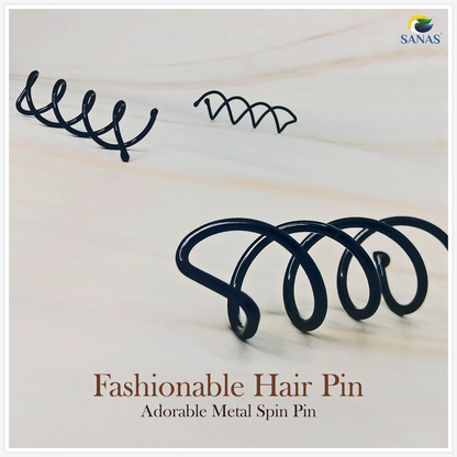 Black French twist hair pins for elegant updos and hair accessories for women