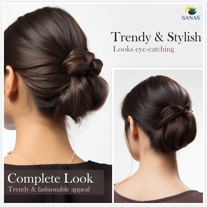 SANAS black spiral bobby pins for secure buns and hair accessories for women