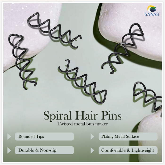 Reusable black hair styling pins for French rolls and hair accessories for women