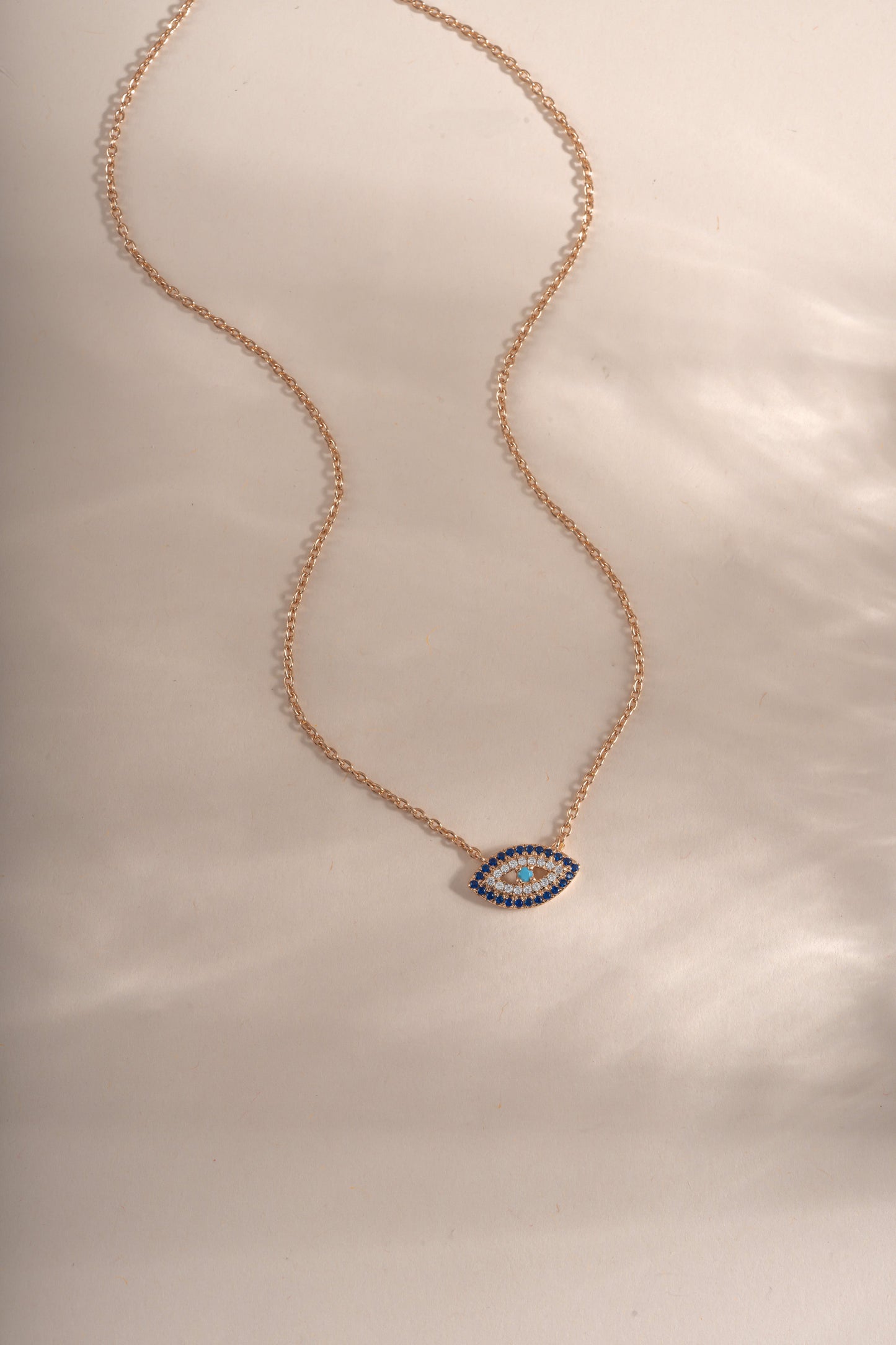 Sapphire Evil Eye Necklace