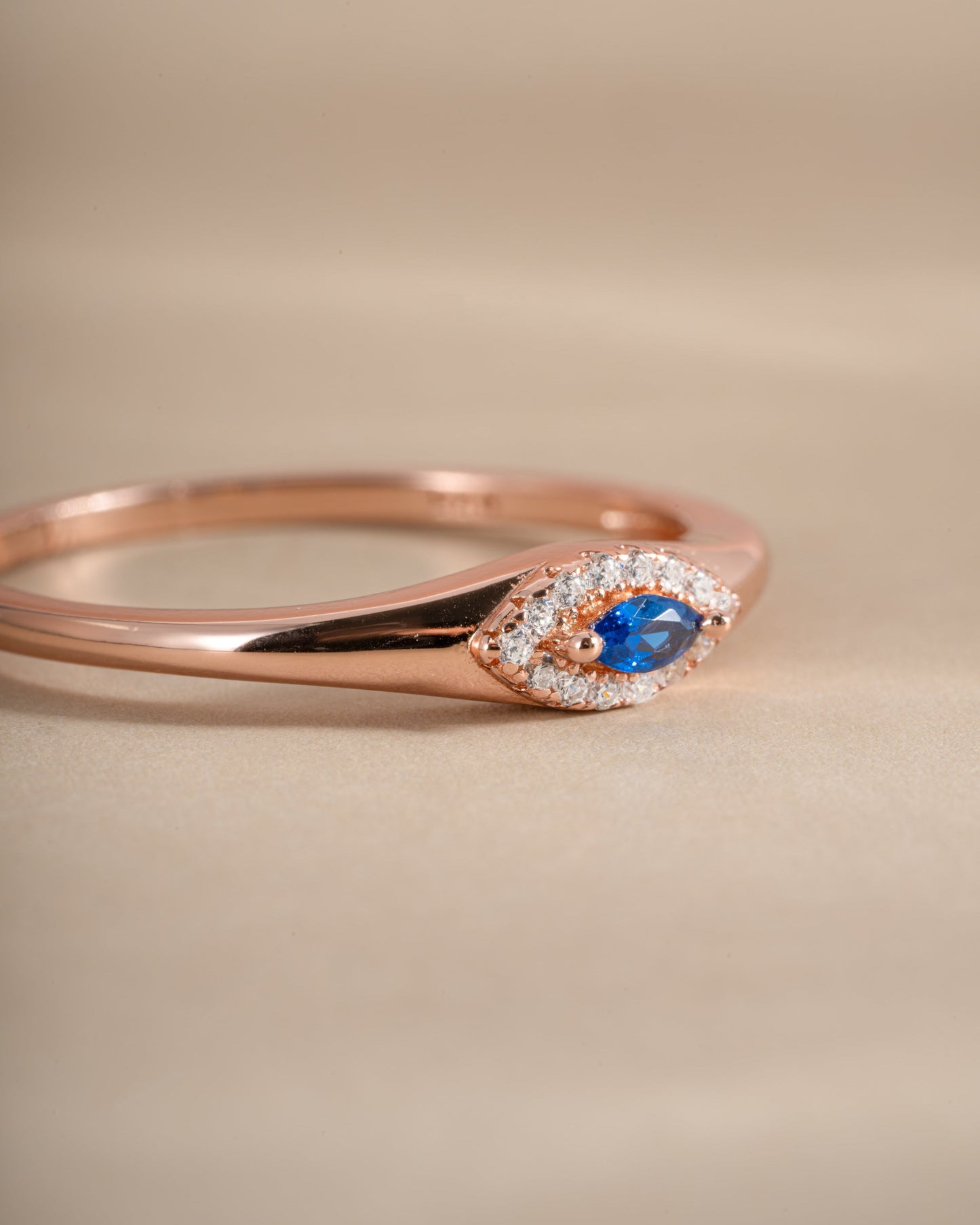 Sapphire Evil Eye Ring