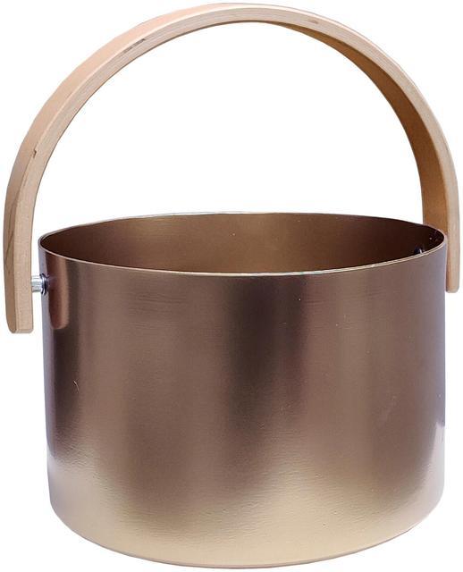 Saunia aluminum sauna bucket golden sand 6L - Soposopo