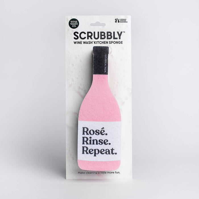 Scrubbly™ Kitchen Sponge: Rosé Rinse Repeat - B Social Boutique