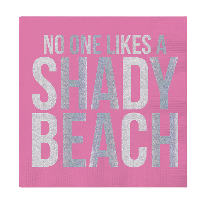 "Shady Beach" Beverage Napkin