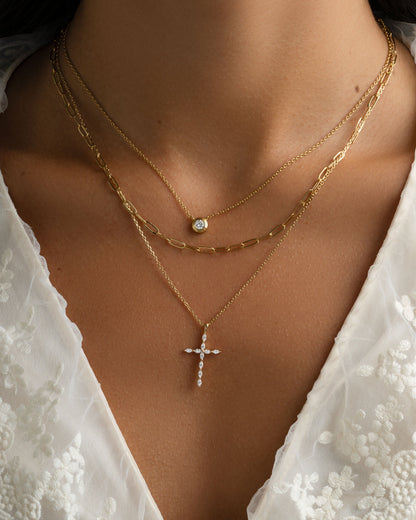 Small Paperclip Necklace