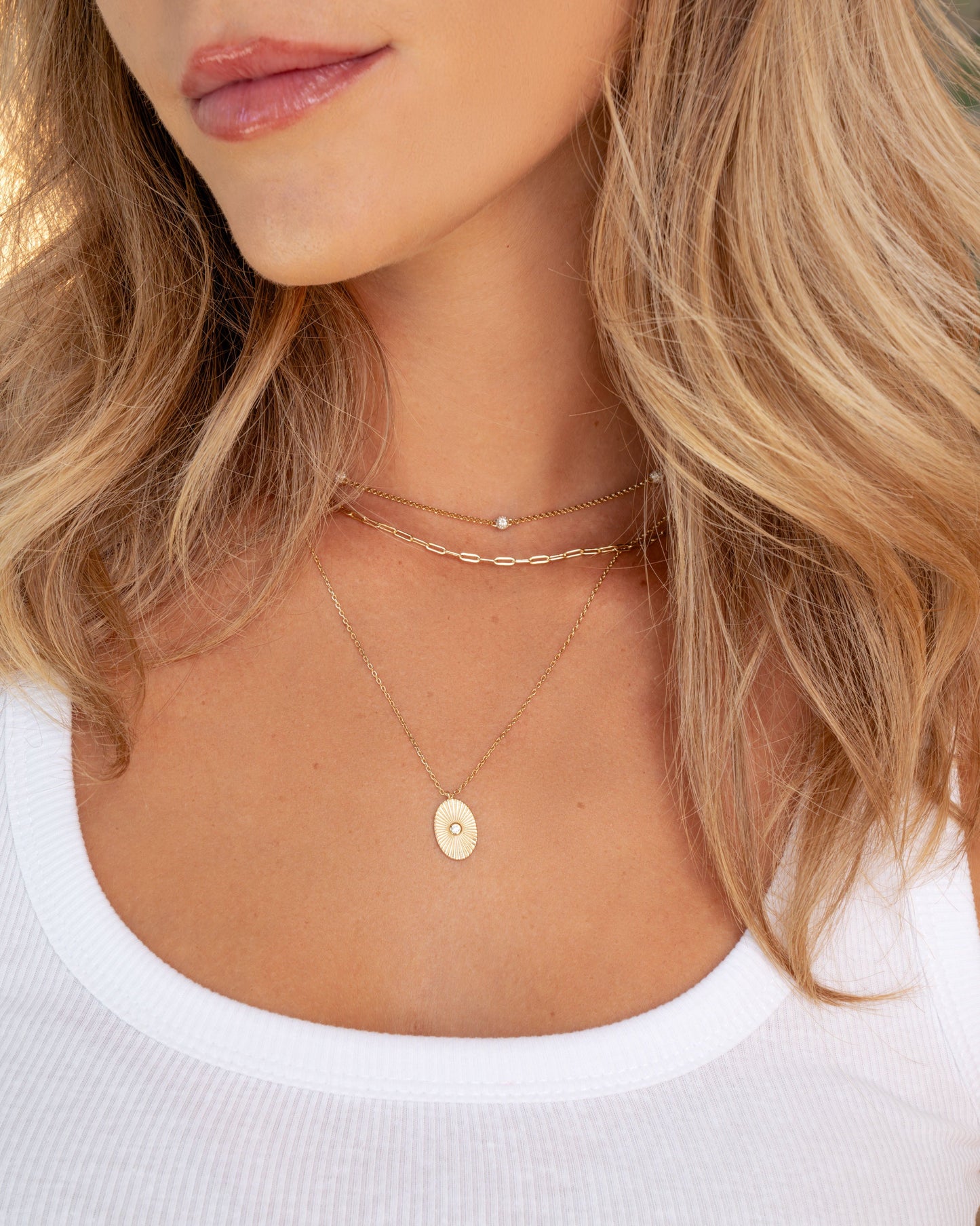 Small Paperclip Necklace