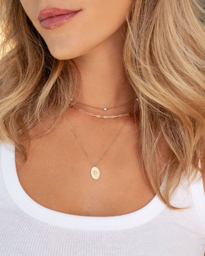 Small Paperclip Necklace