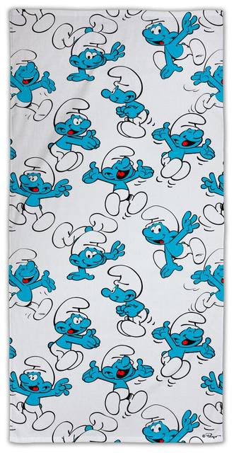Children's bath towel Smurf 70x140 cm - Soposopo