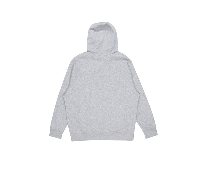 Nike Sportswear Club fleece zip-up hoodie, light grey with hood and plain back