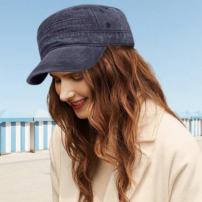 üì¢üì¢30% OFF‚è∞ Flat-Top Duckbill Cap ‚Äì Fashionable, Breathable, Distressed
