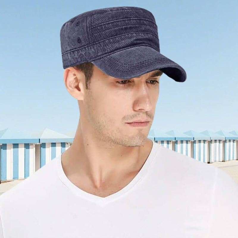üì¢üì¢30% OFF‚è∞ Flat-Top Duckbill Cap ‚Äì Fashionable, Breathable, Distressed