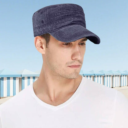 üì¢üì¢30% OFF‚è∞ Flat-Top Duckbill Cap ‚Äì Fashionable, Breathable, Distressed