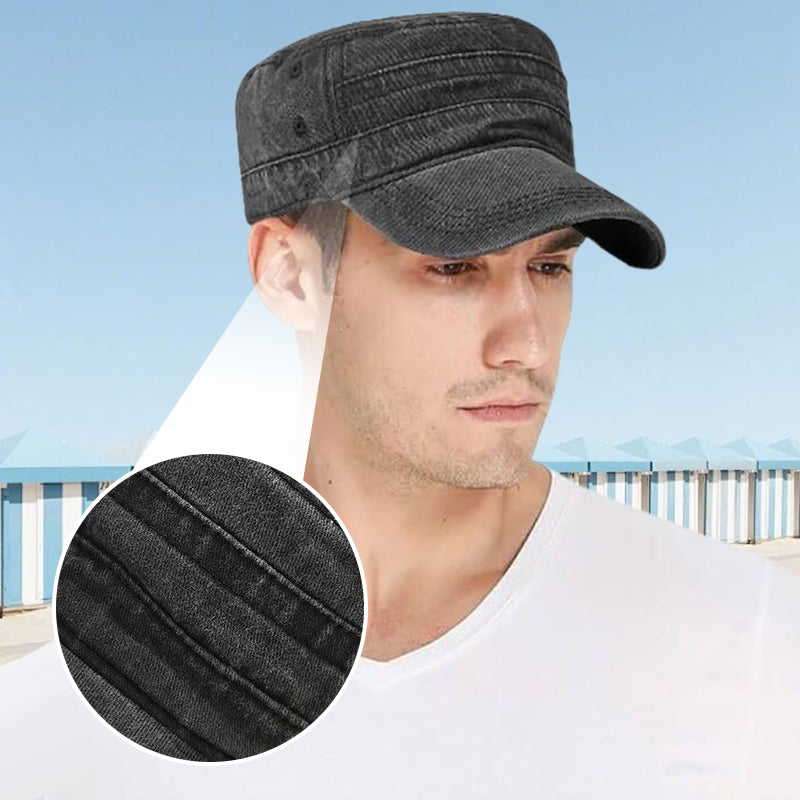üì¢üì¢30% OFF‚è∞ Flat-Top Duckbill Cap ‚Äì Fashionable, Breathable, Distressed