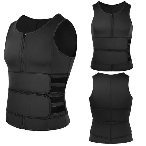 Men's Shapewear Sauna Vest Waist Trainer Double Beltüî•