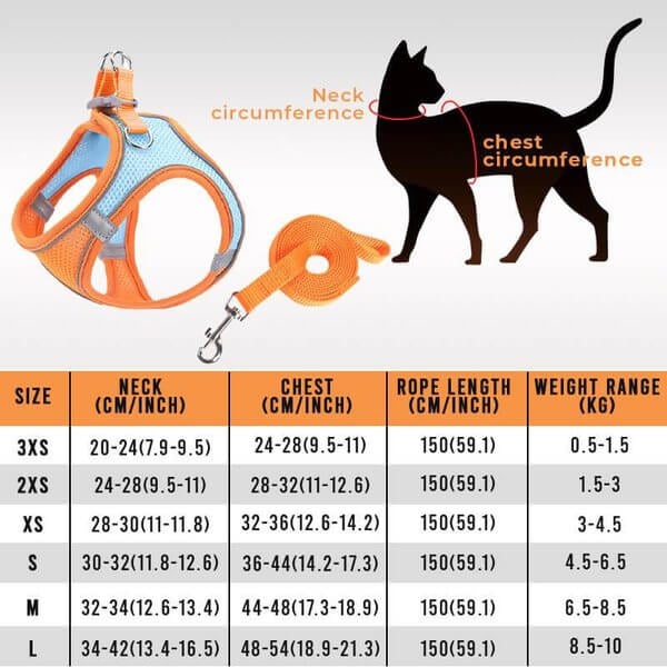 üêï One Piece Pet Vest Leash ‚Äì Adjustable & breathable mesh