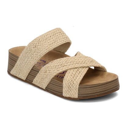 üî• Women's Criss-Cross Woven Strap Wedge Sandals ‚Äì Comfortable, Stylish & Perfect for Summer Days ‚òÄÔ∏è