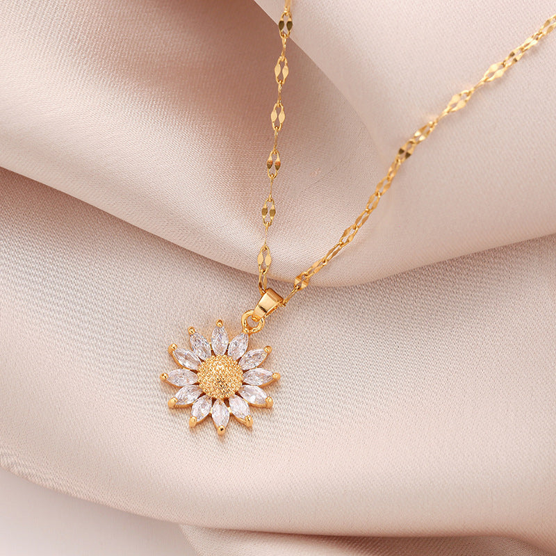 Sunflower Pendant Necklace for Women üìø