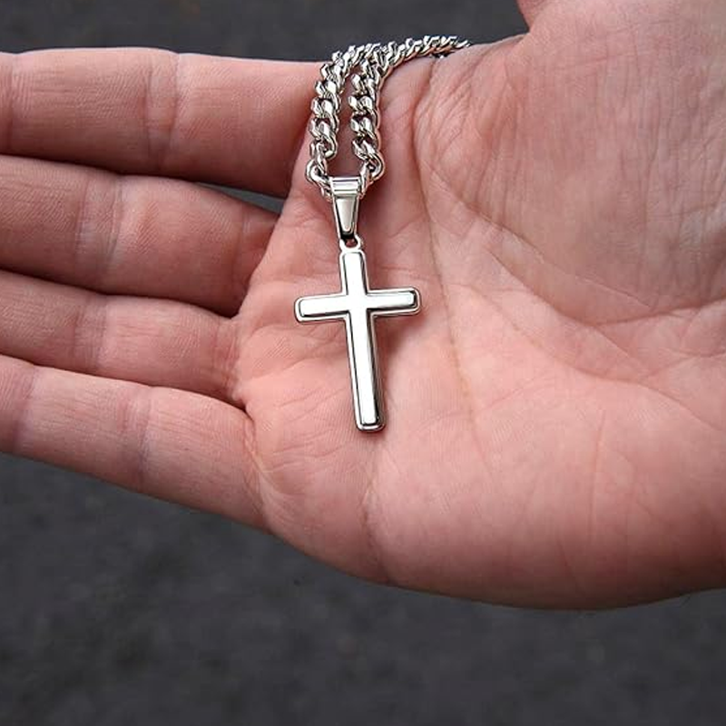 ‚ûïMen's Stainless Steel Cross Pendant Necklace