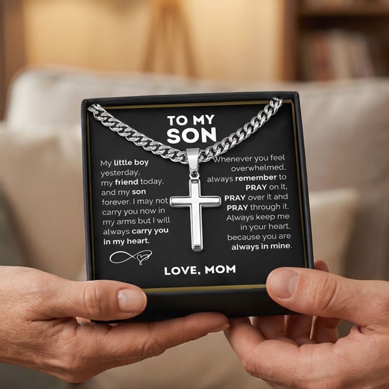 ‚ûïMen's Stainless Steel Cross Pendant Necklace
