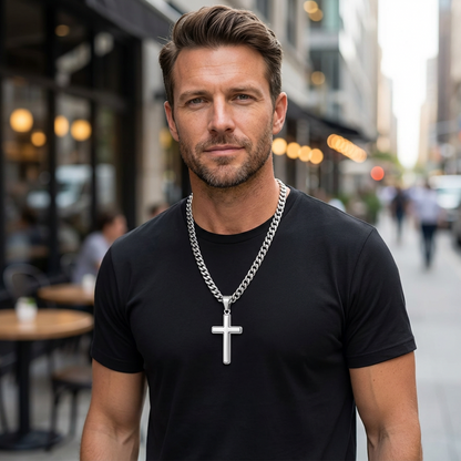 ‚ûïMen's Stainless Steel Cross Pendant Necklace