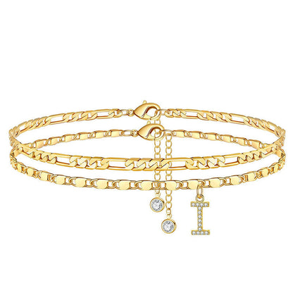 üíñ Layered Gold Ankle Bracelet for Women
