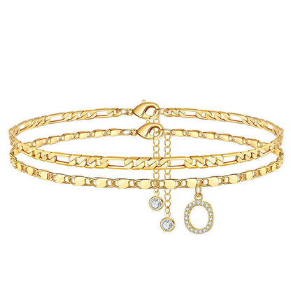 üíñ Layered Gold Ankle Bracelet for Women