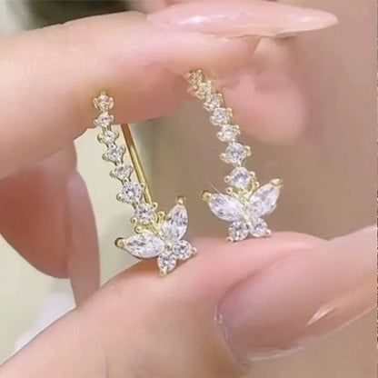 üíïSparkling Butterfly Crawler Earrings
