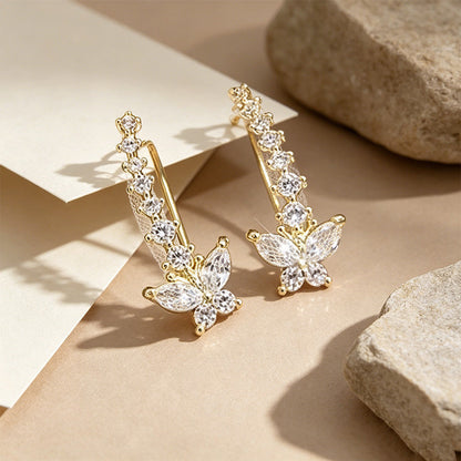 üíïSparkling Butterfly Crawler Earrings