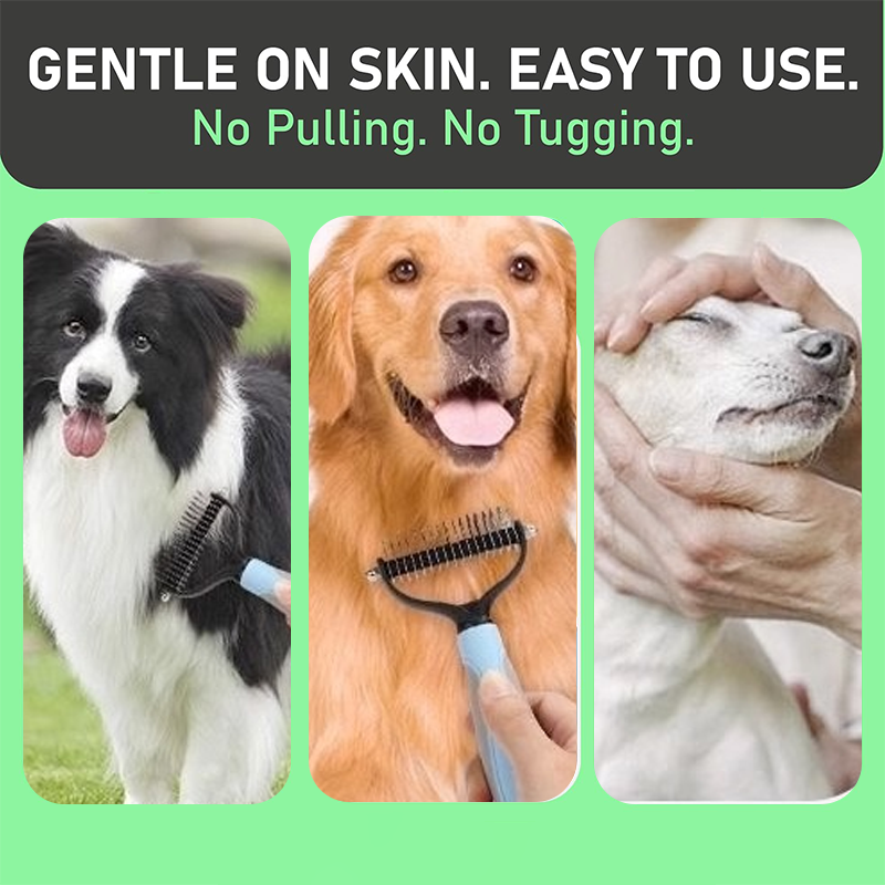 ‚è∞LAST DAY SALE: üî•Dual-Sided Pet Grooming Comb for Dogs & Cats