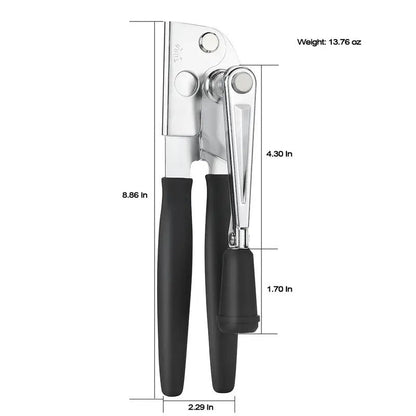 Ergonomic Manual Can Opener with 360¬∞ Rotating Handle